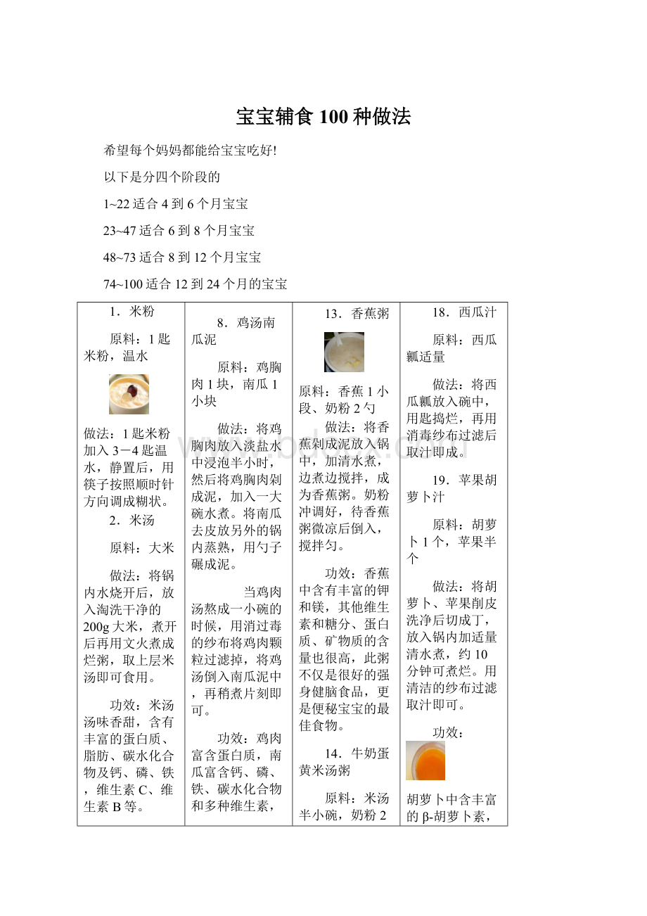 宝宝辅食100种做法.docx_第1页