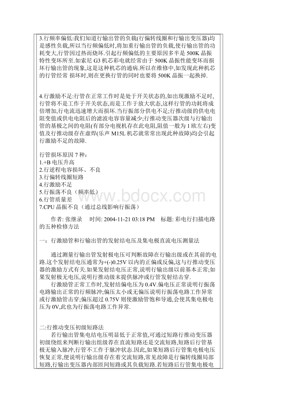 教你如何快速维修彩电烧保险丝的故障.docx_第3页