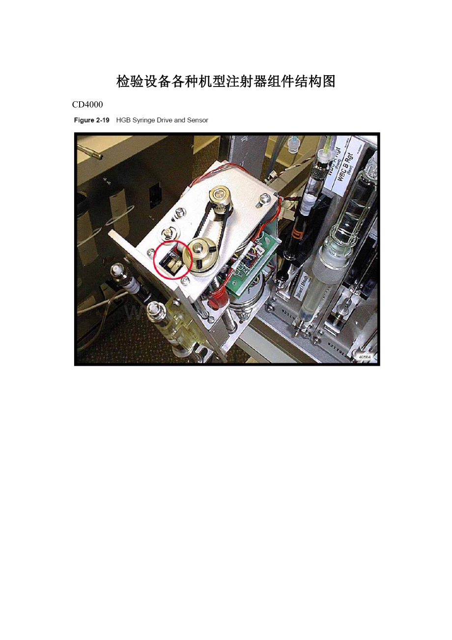 检验设备各种机型注射器组件结构图Word文档下载推荐.docx