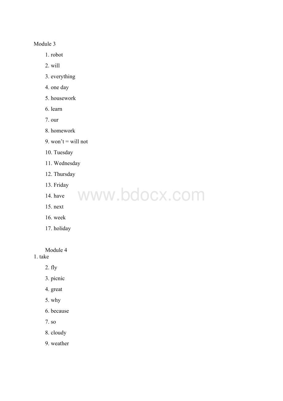 外研版小学英语四年级下册英语单词表.docx_第2页