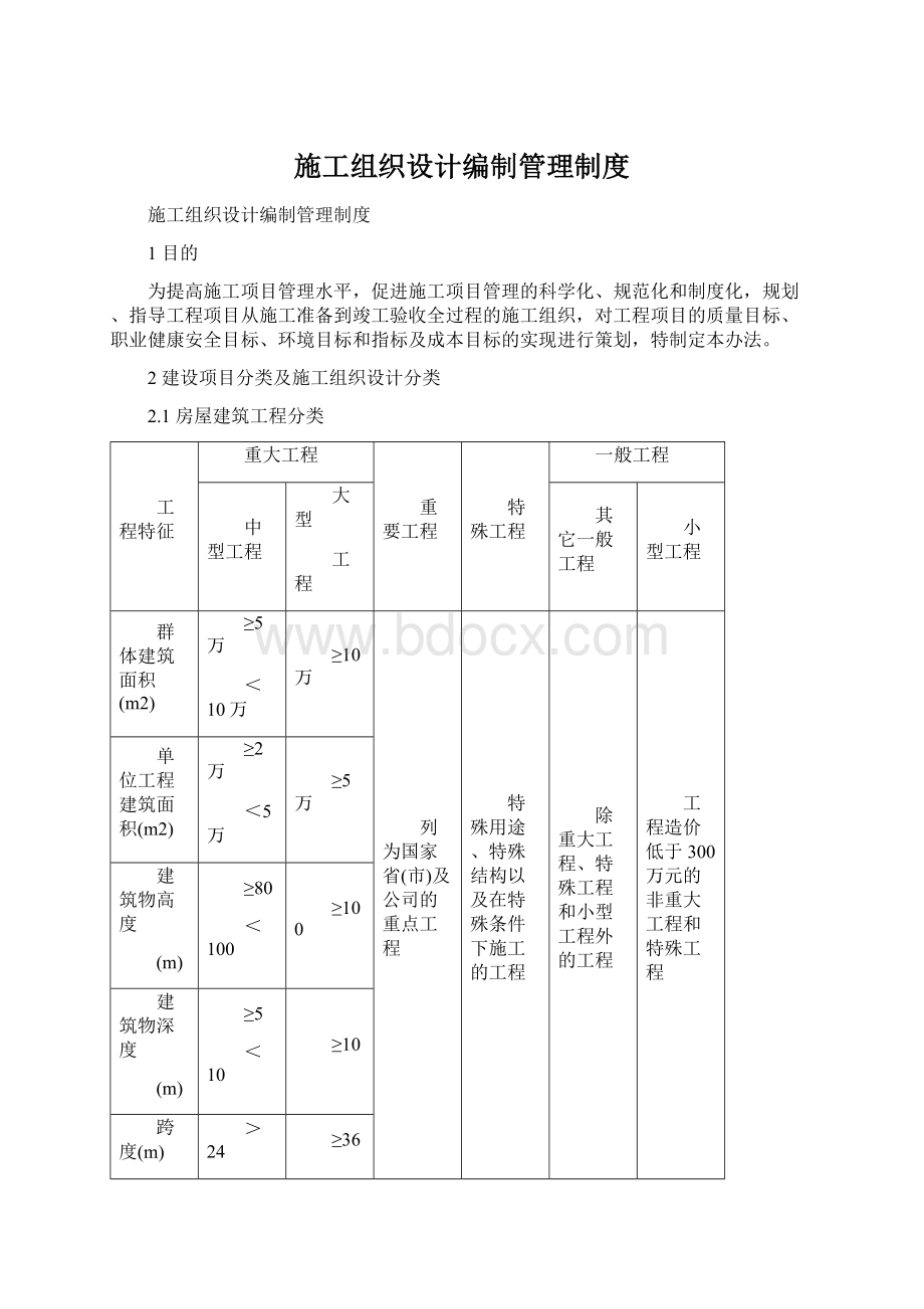 施工组织设计编制管理制度.docx_第1页