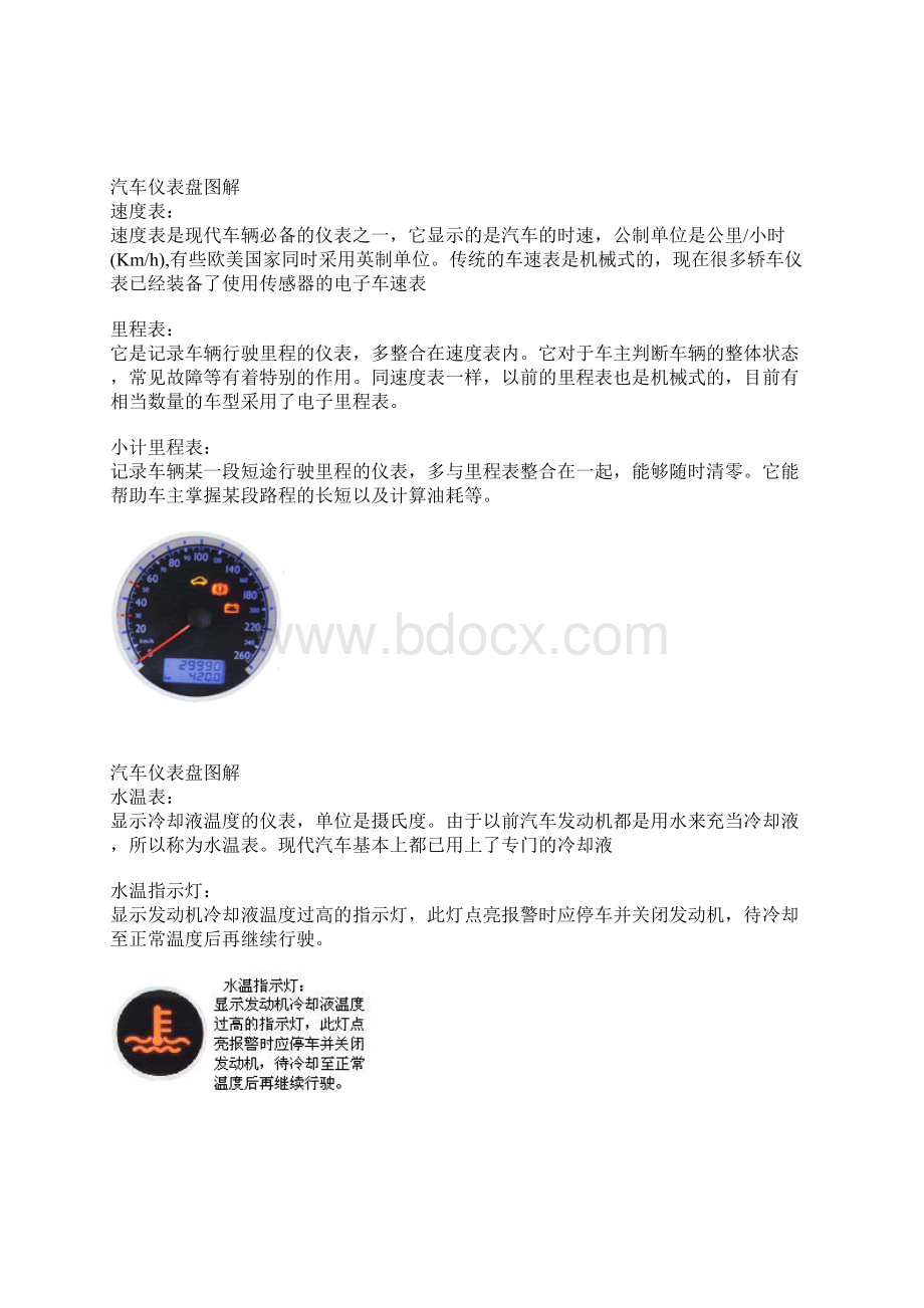 汽车仪表盘现用图解.docx_第2页