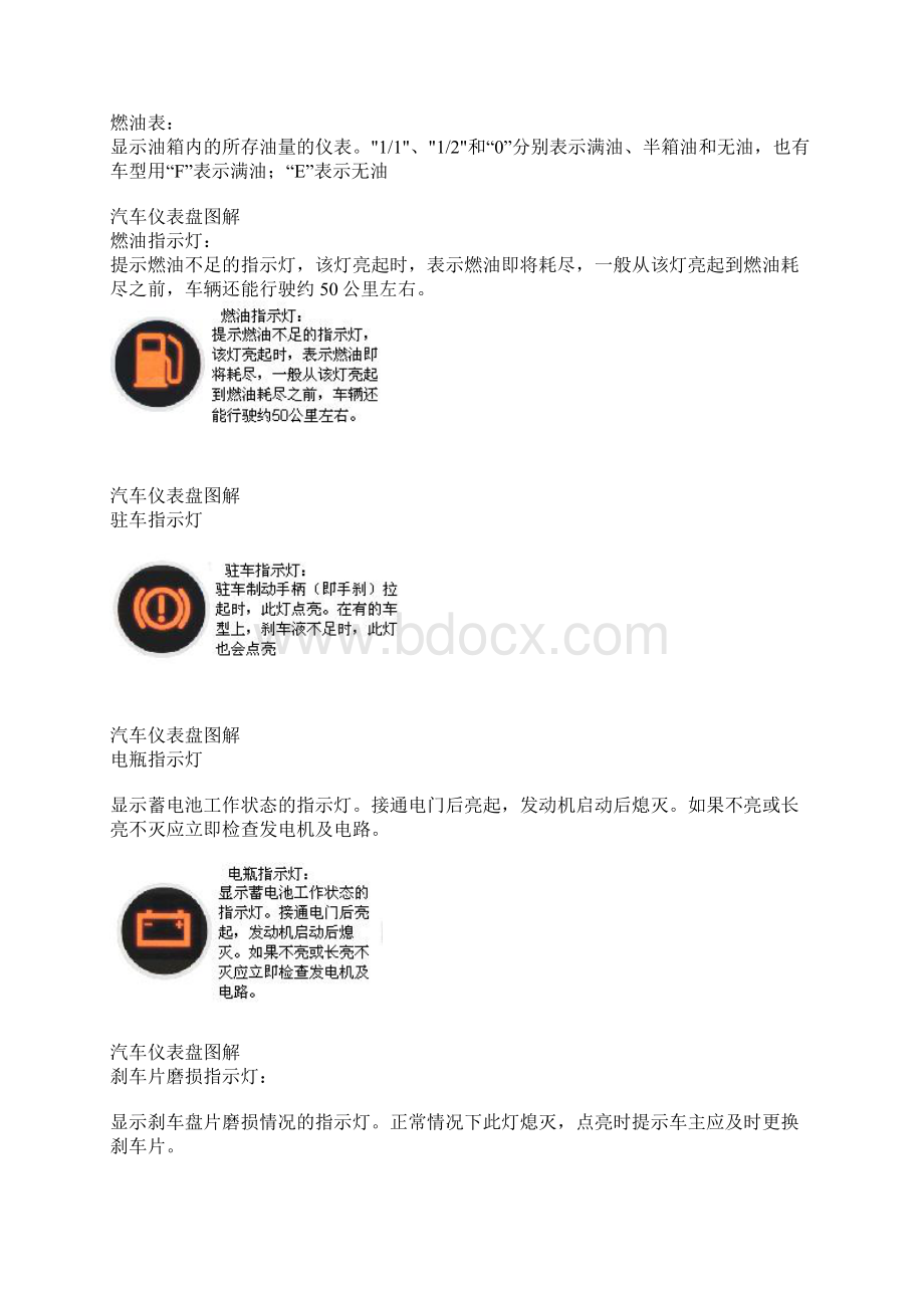 汽车仪表盘现用图解.docx_第3页