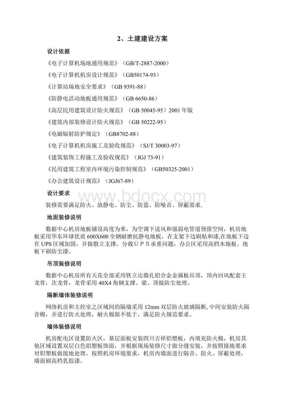 机房建设方案及报价清单Word文件下载.docx_第2页