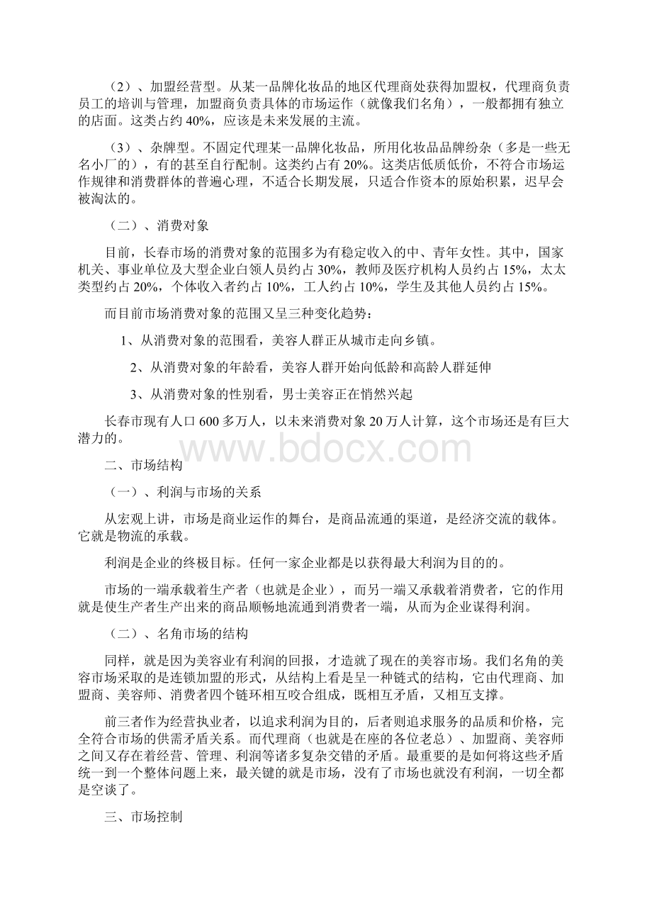 美容市场分析关于名角吉林市场的分析报告.docx_第2页