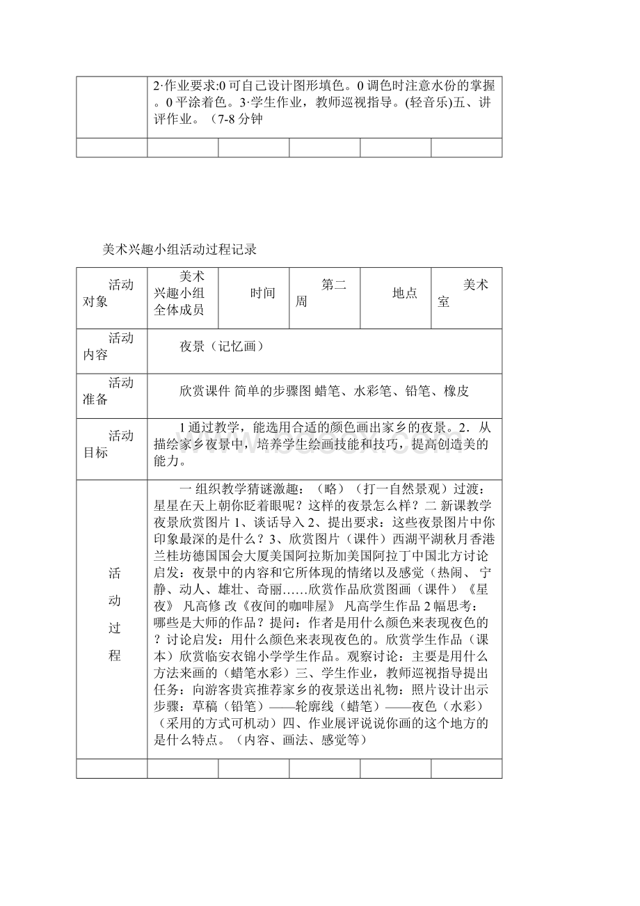 术兴趣小组活动过程记录.docx_第2页