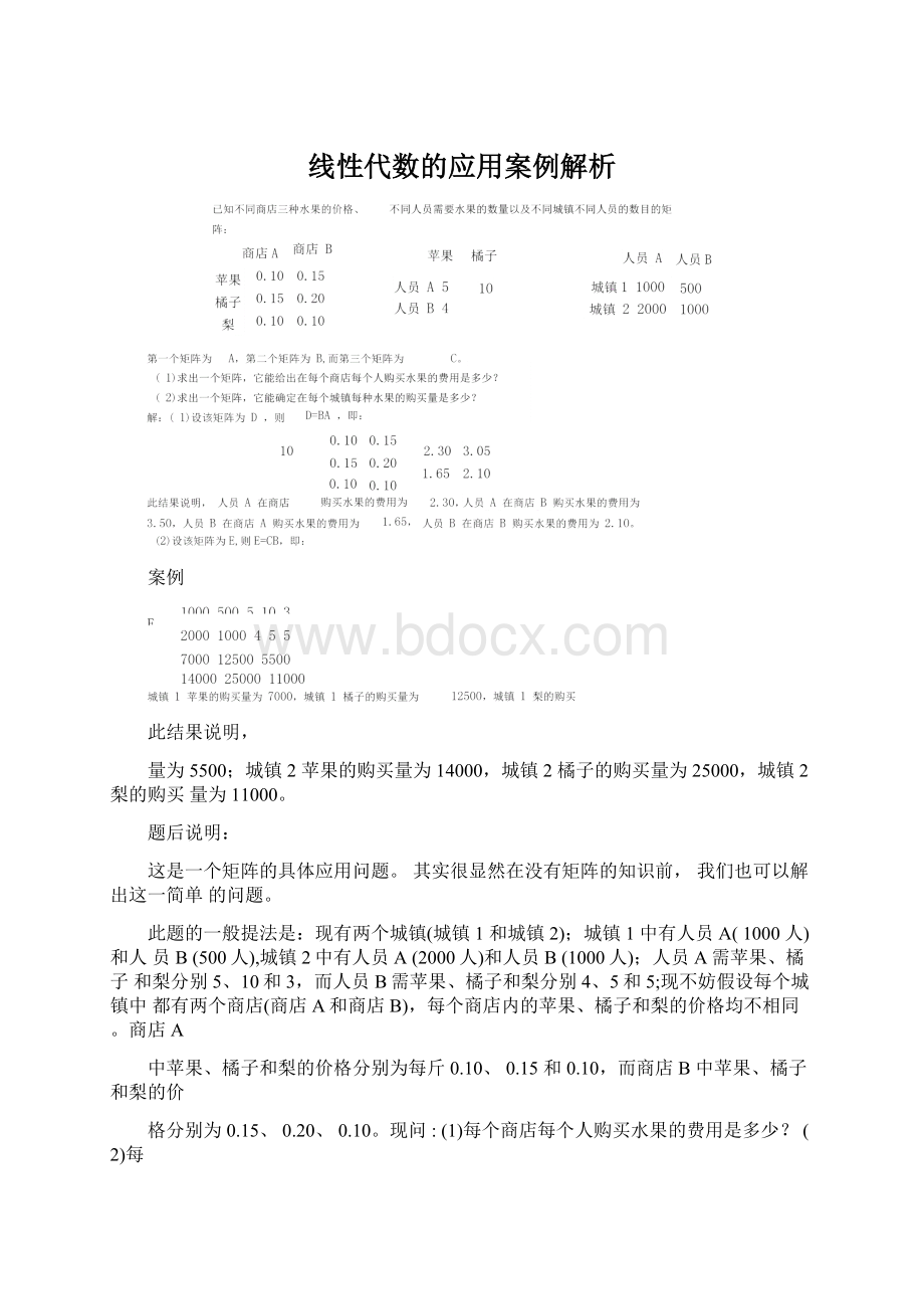 线性代数的应用案例解析.docx