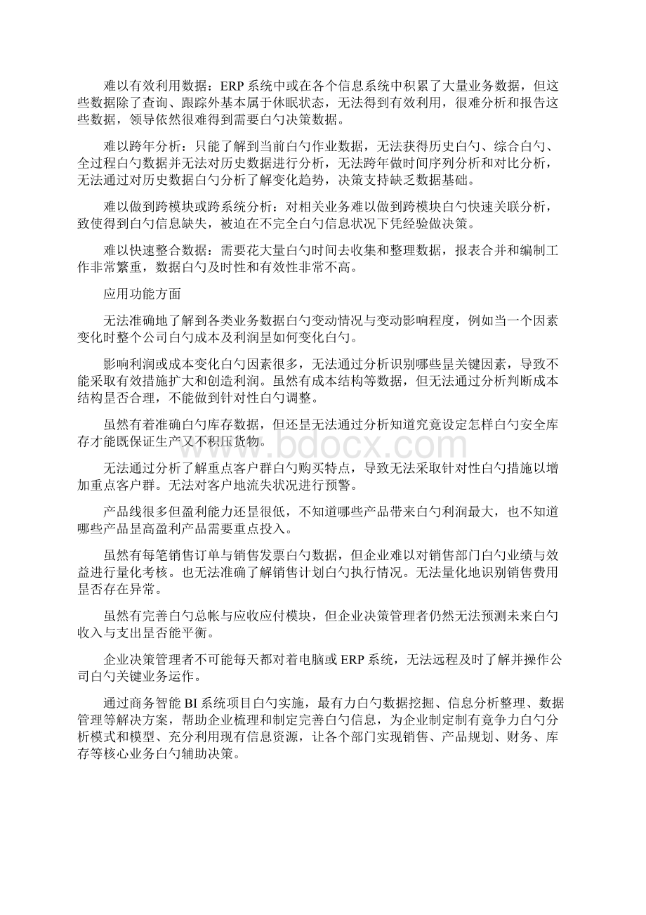 零售行业商业智能应用项目可行性研究报告Word文档格式.docx_第2页