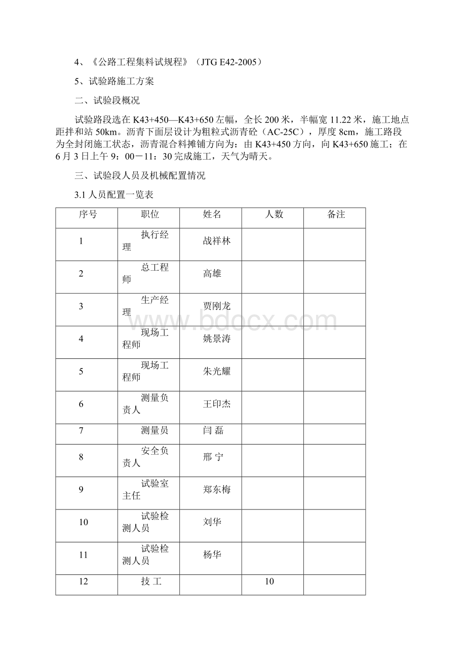 AC25C沥青混凝土下面层试验段总结报告323四标Word文件下载.docx_第2页