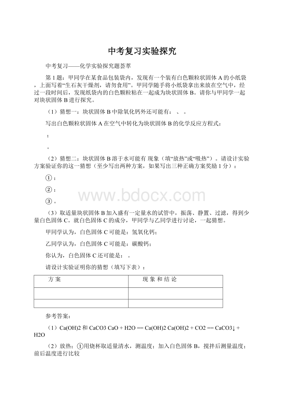 中考复习实验探究Word格式文档下载.docx_第1页