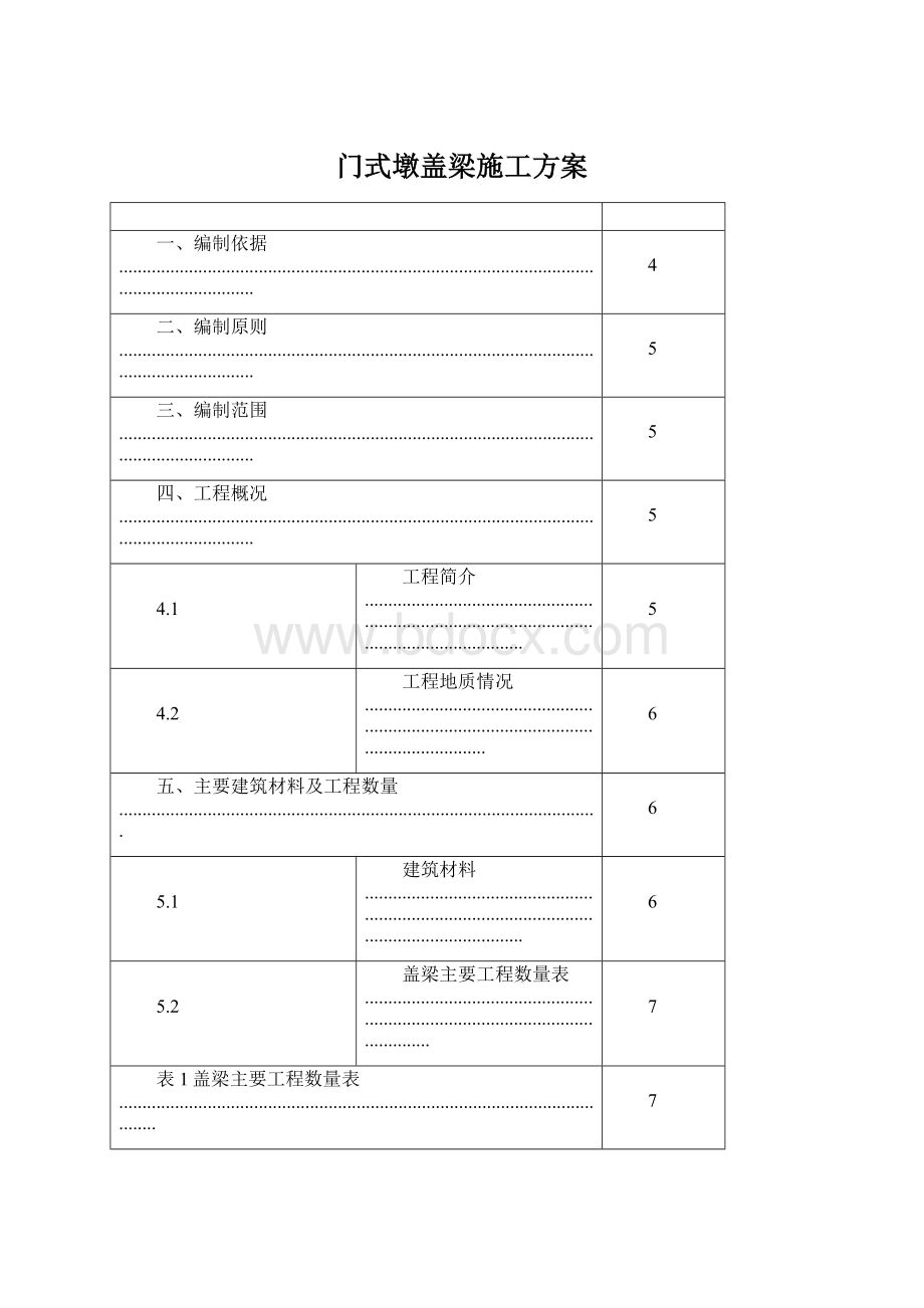 门式墩盖梁施工方案.docx