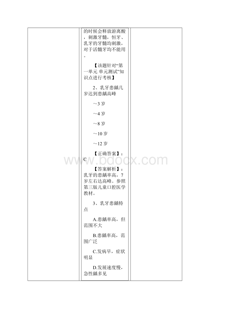 儿童口腔习题及答案.docx_第2页