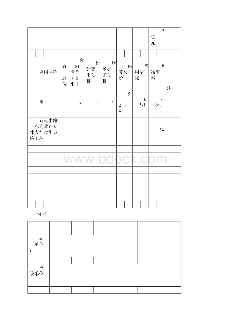 一份完整的工程结算单书市政.docx_第2页