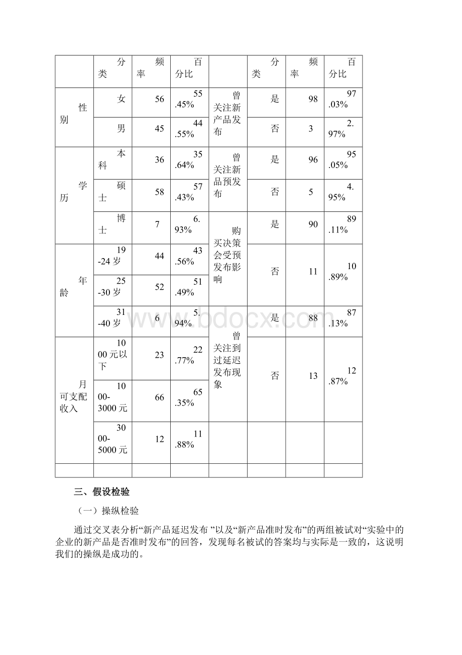 企业新产品延迟发布对消费者品牌态度的影响实证研究实验设计和假设检验Word下载.docx_第3页