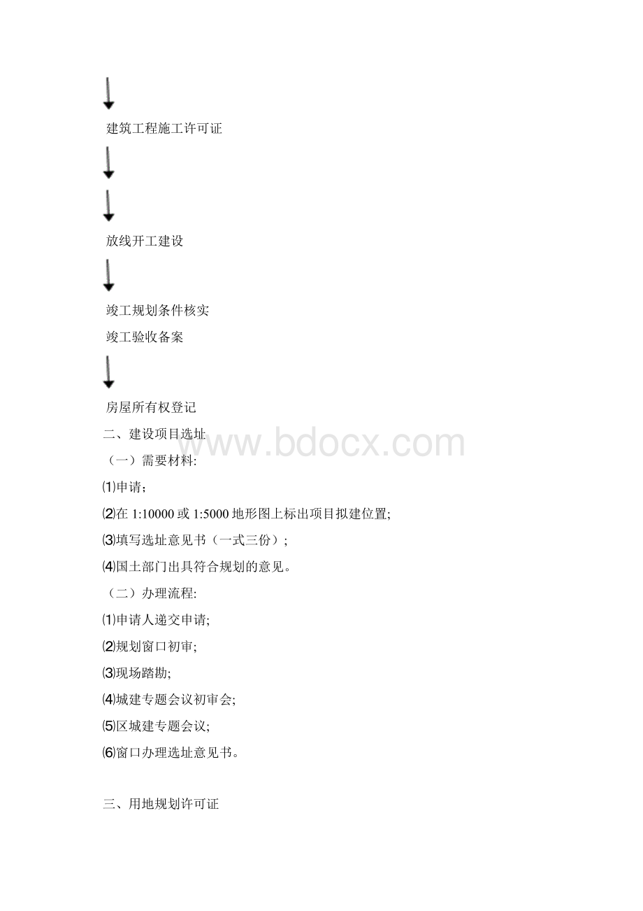 住建局建设项目手续办理基本流程指南Word文档下载推荐.docx_第2页