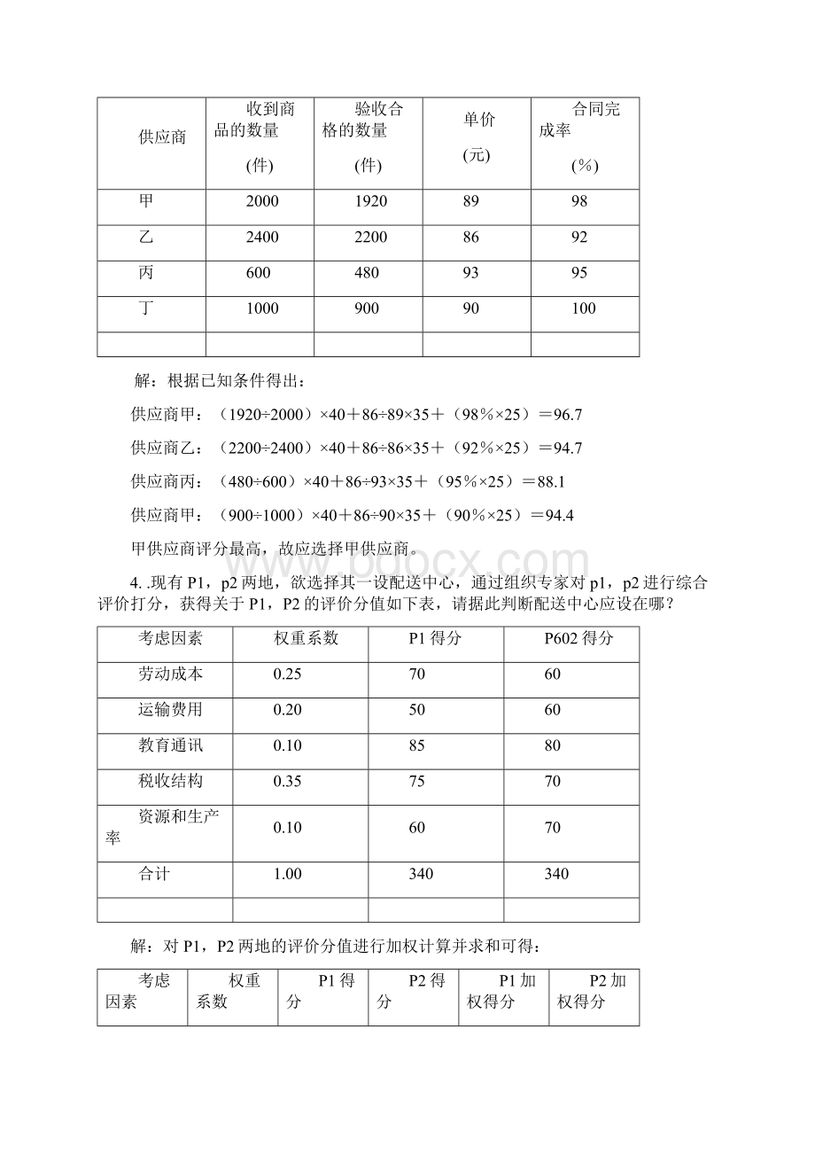 物流师职业资格计算题库Word文件下载.docx_第2页