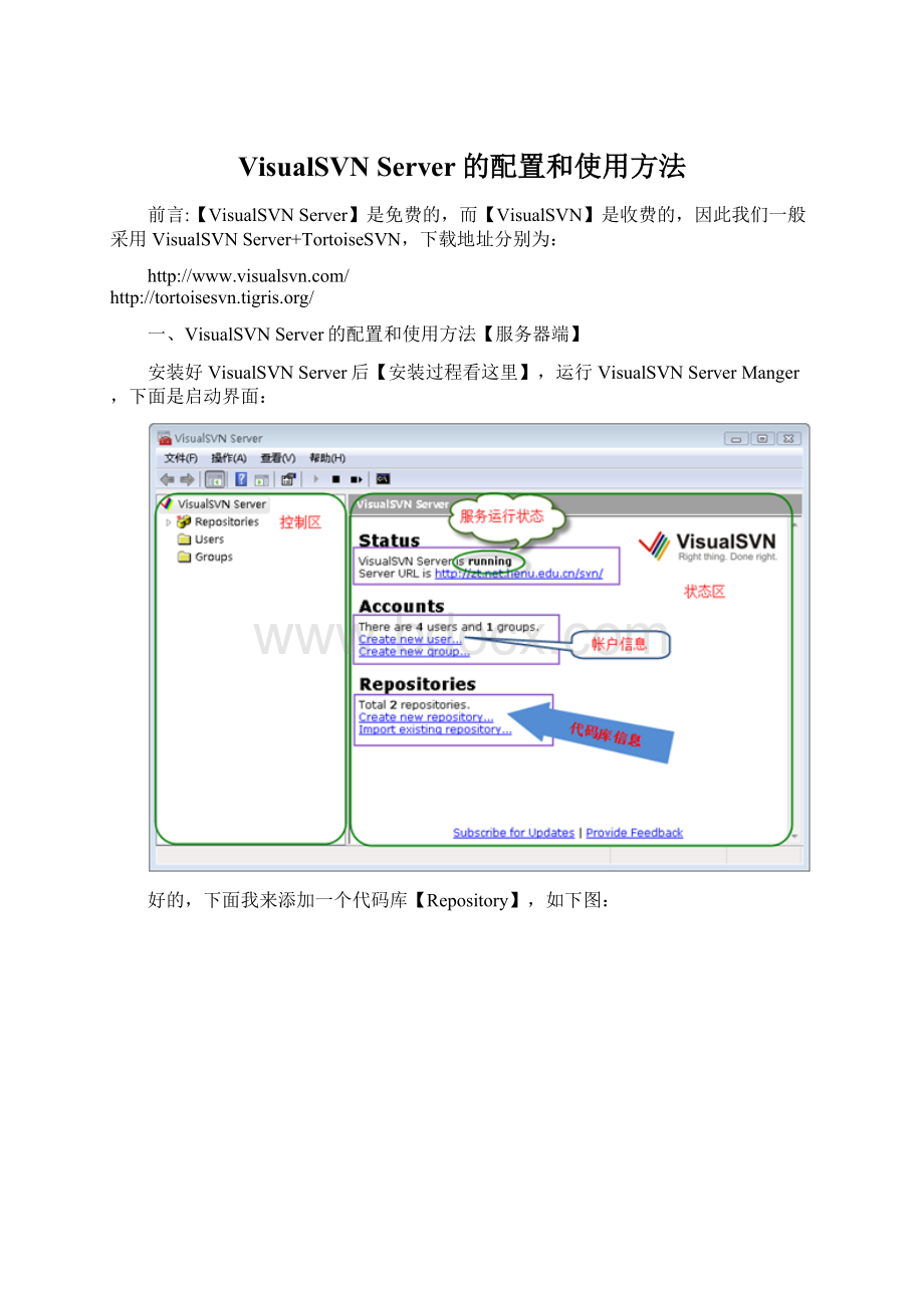 VisualSVN Server的配置和使用方法.docx_第1页