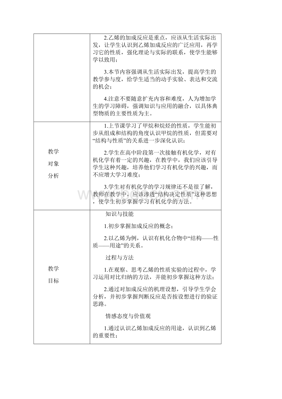 乙烯的性质说课稿Word文件下载.docx_第2页