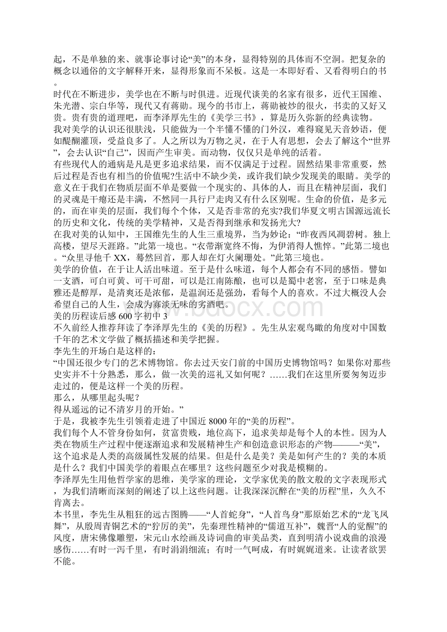 美的历程读后感600字初中范文.docx_第2页