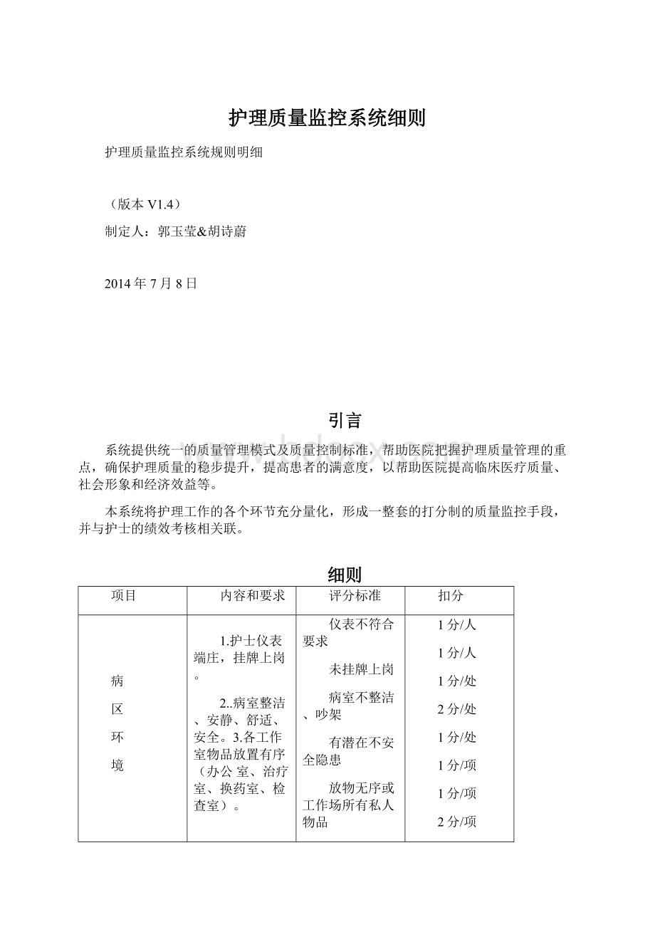 护理质量监控系统细则.docx