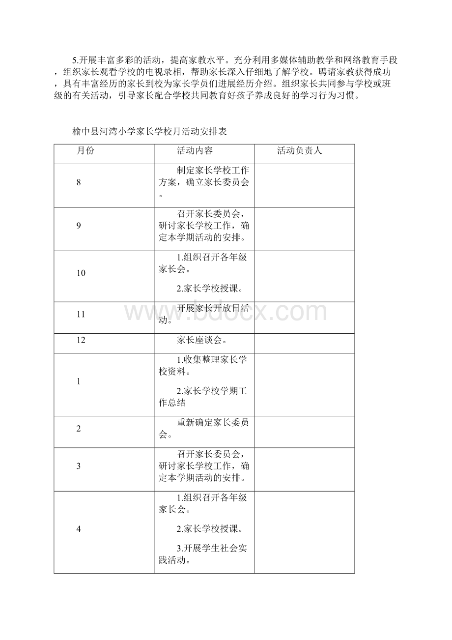 家长学校工作计划总结总结Word格式.docx_第2页