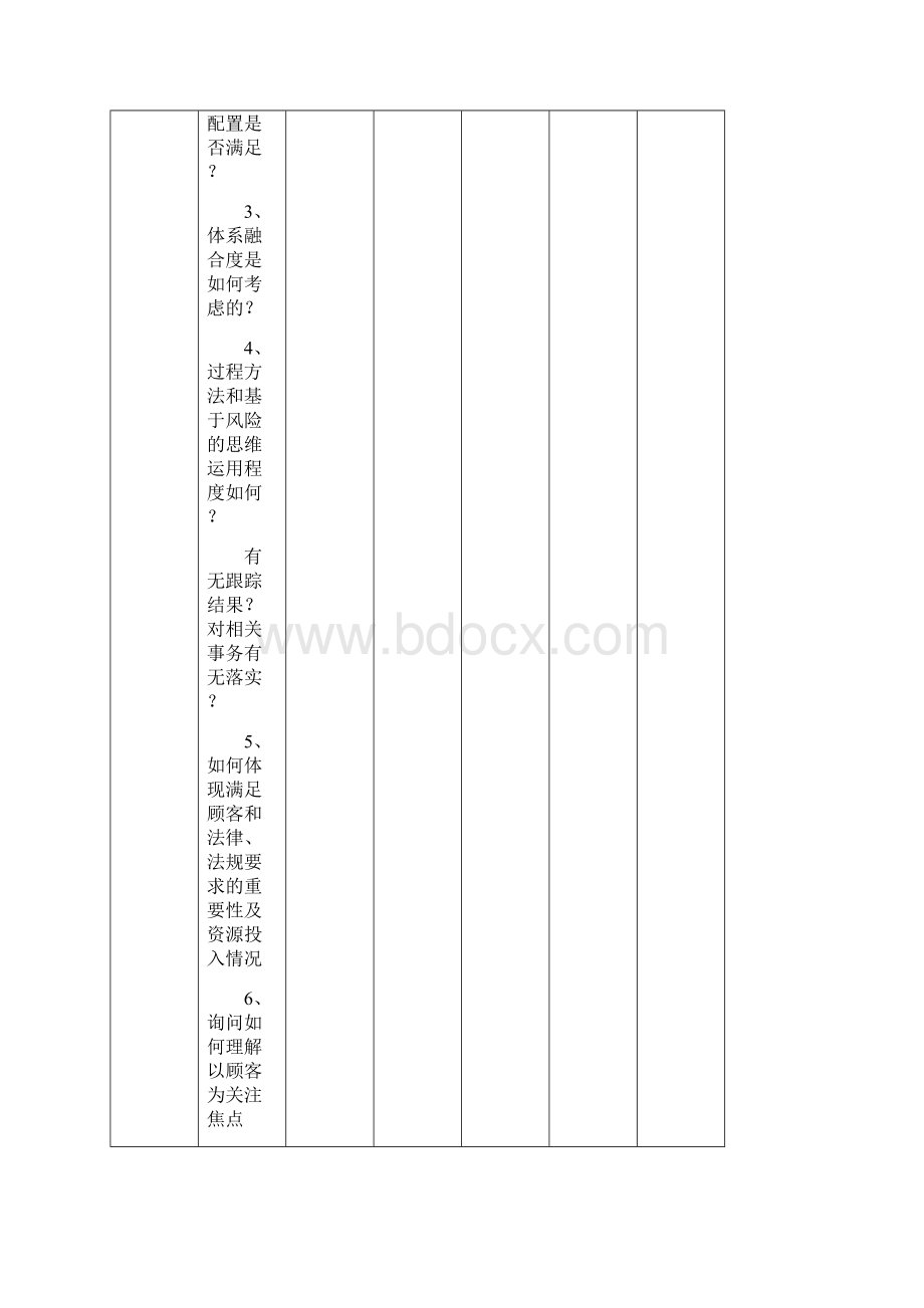 版质量职业健康安全及环境管理体系内审检查表.docx_第3页