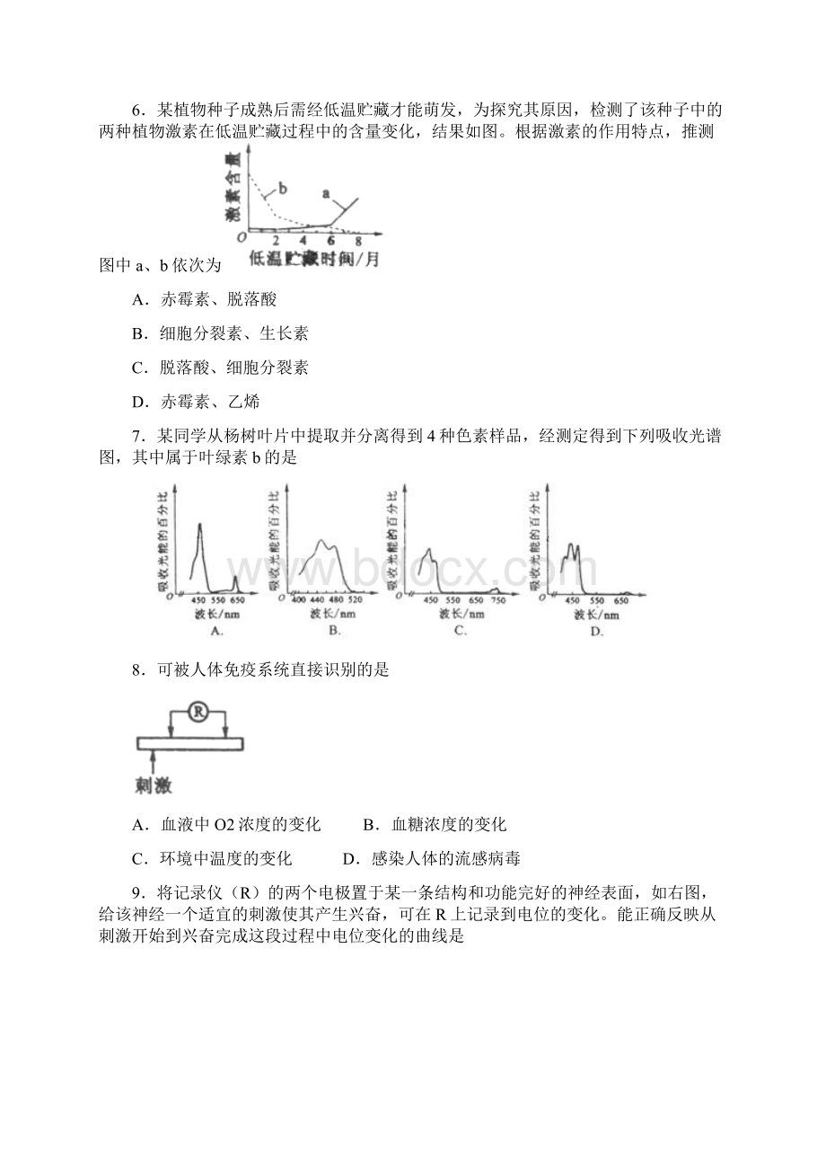 最新海南高考生物试题及答案.docx_第2页