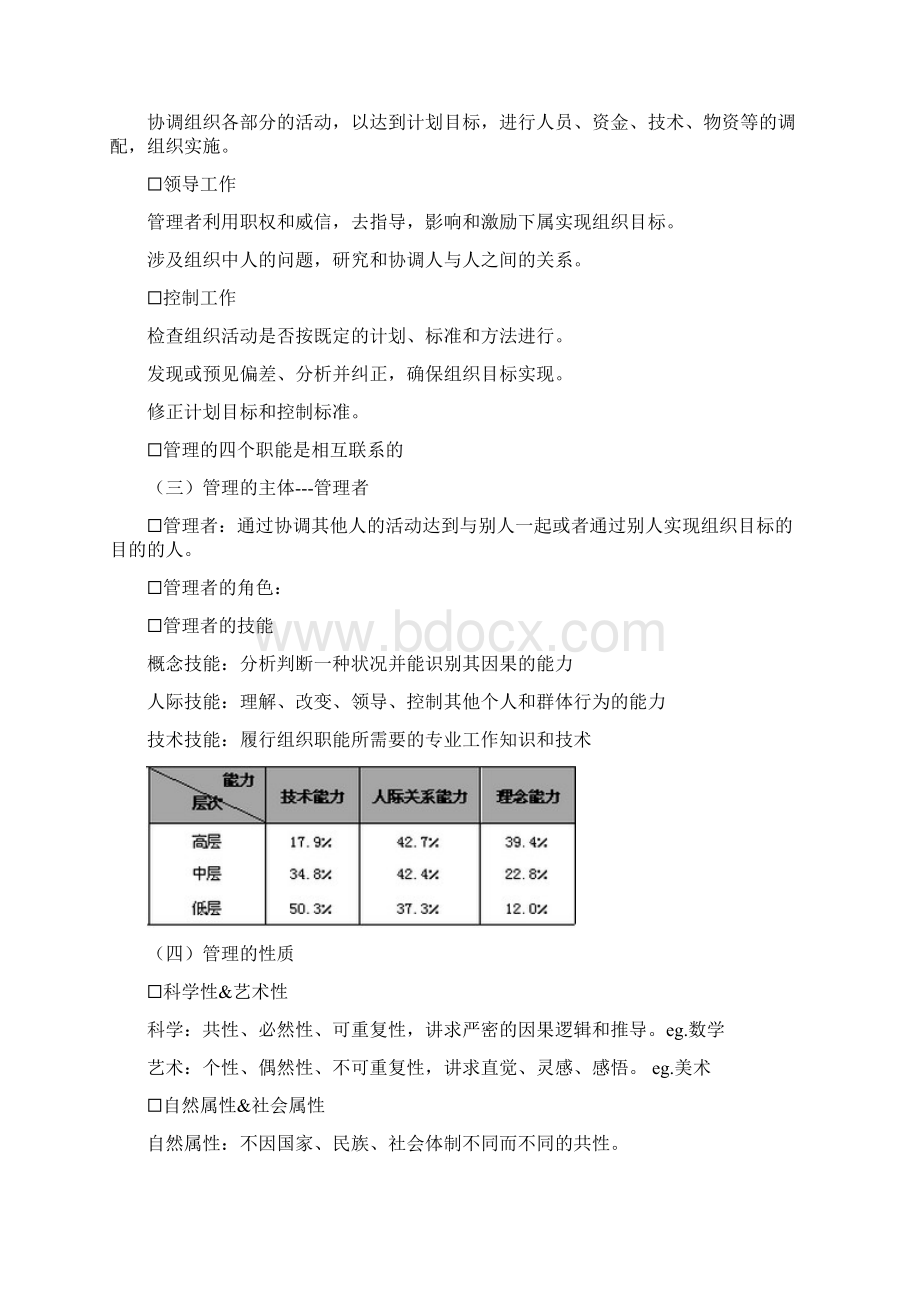 北京林业大学管理学基础期末复习.docx_第2页