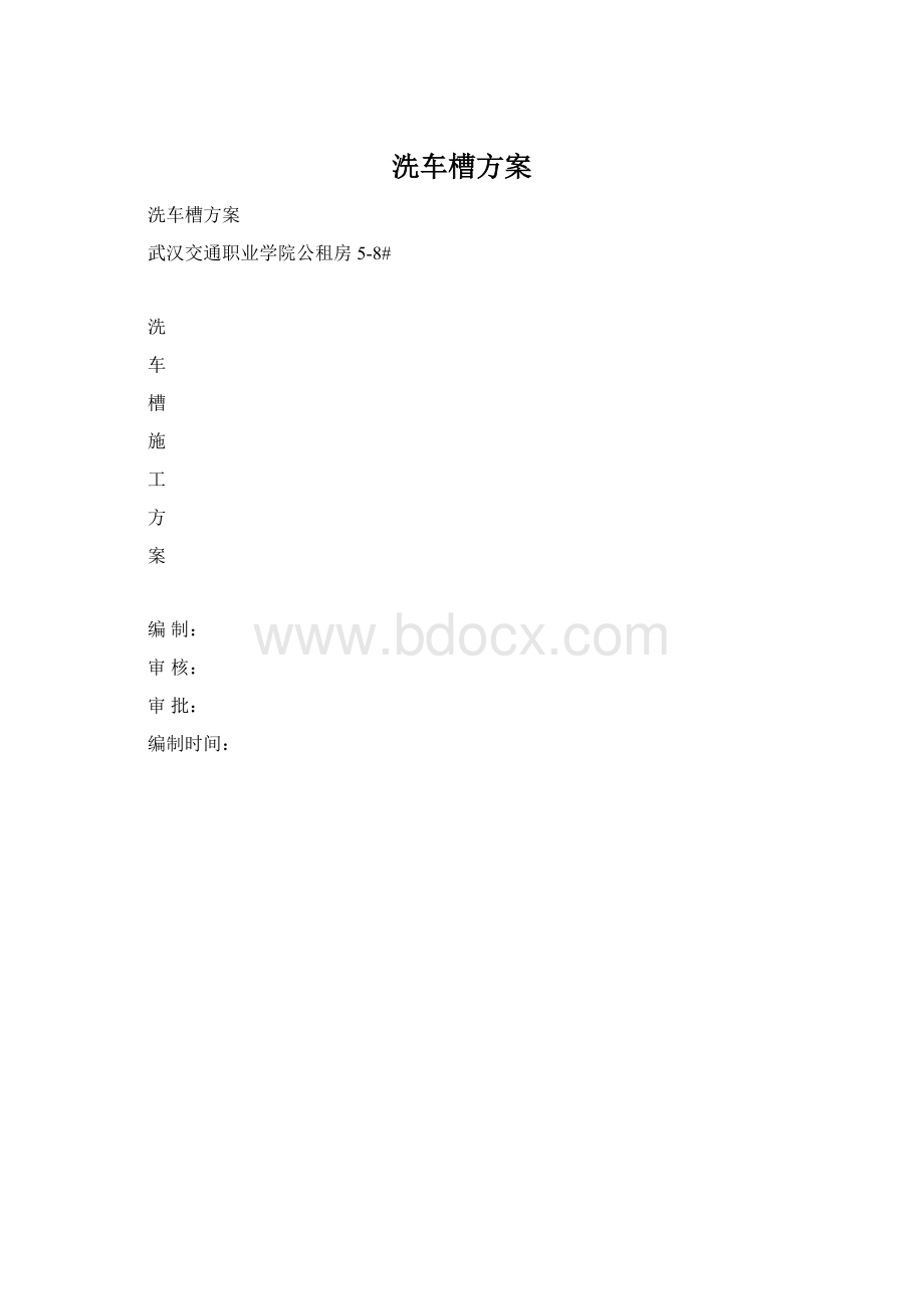 洗车槽方案文档格式.docx