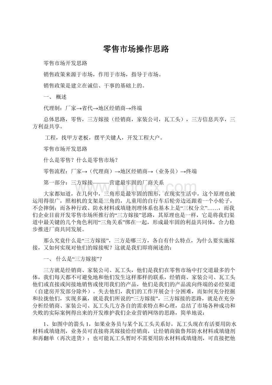 零售市场操作思路Word格式文档下载.docx