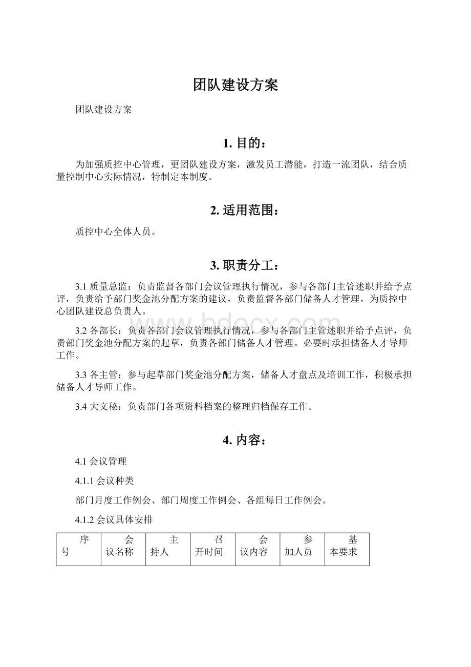 团队建设方案.docx_第1页