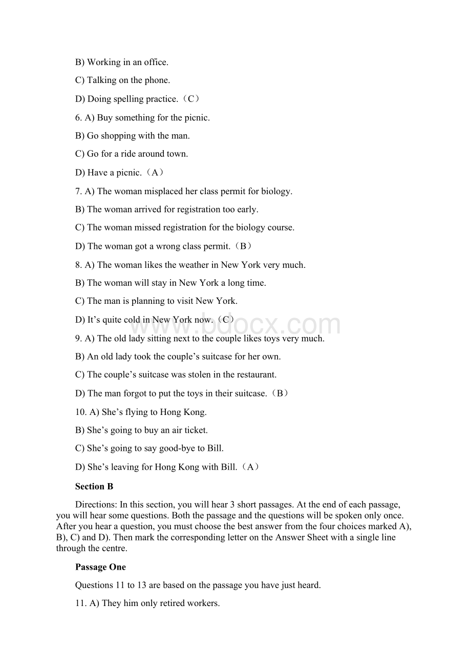 大学英语四级真题及答案共18页.docx_第3页