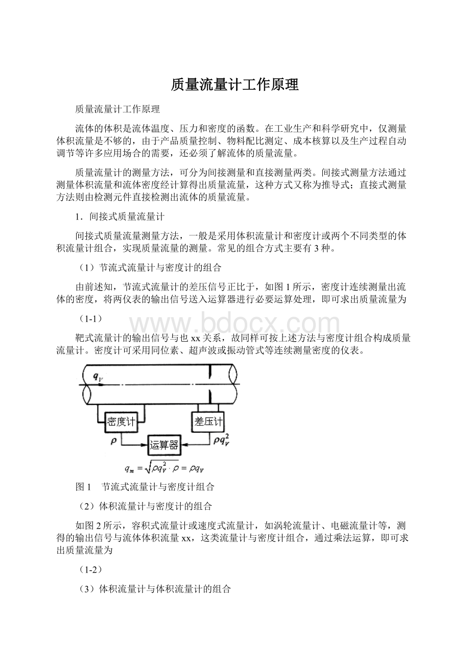 质量流量计工作原理.docx