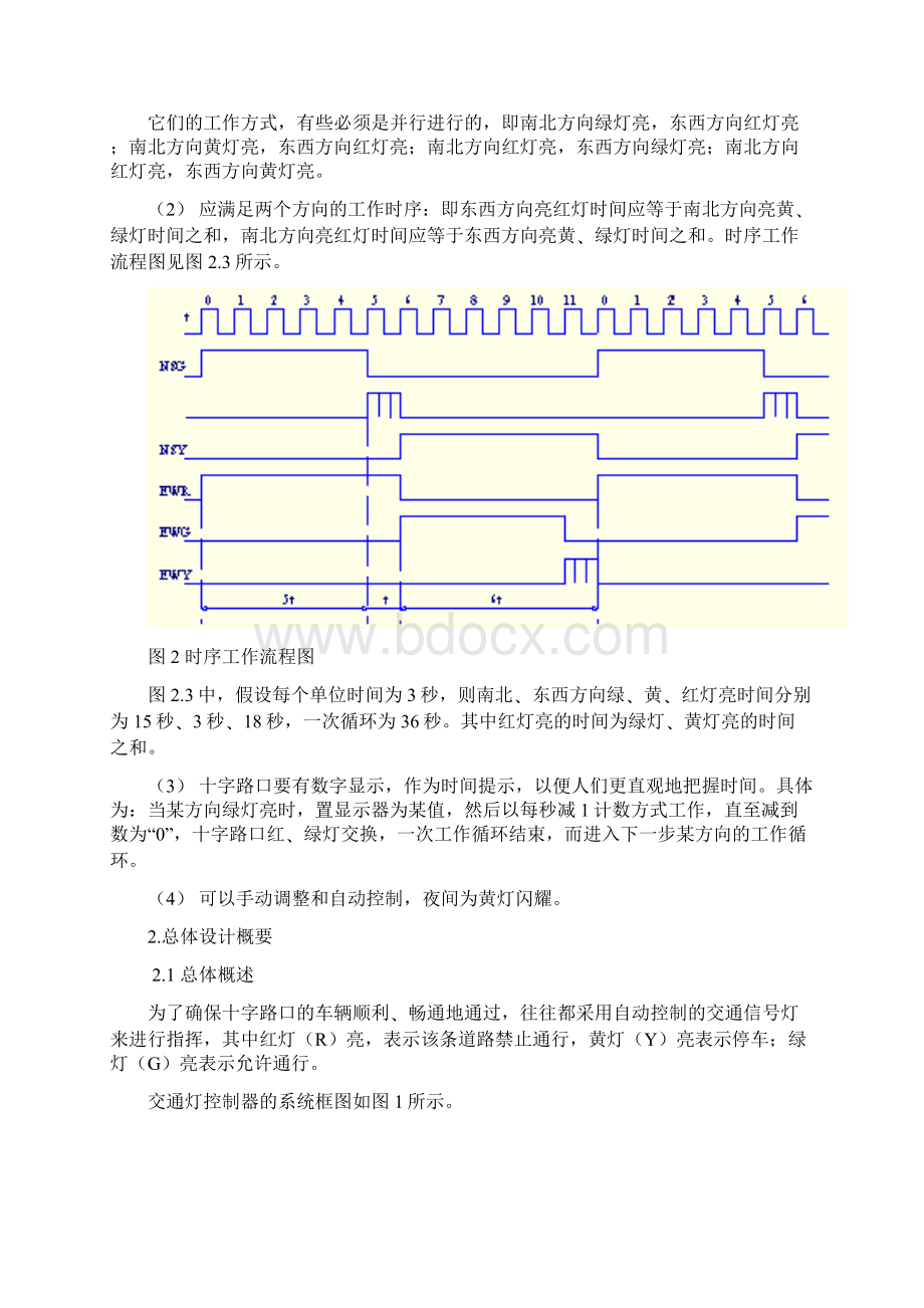基于数字电路的交通灯控制电路课题设计文档格式.docx_第2页