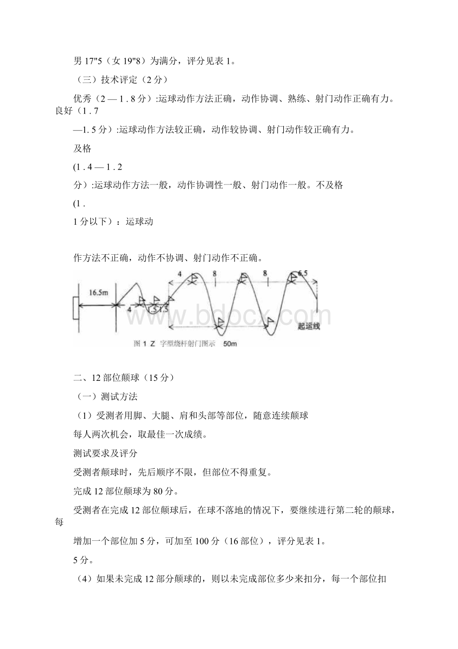 完整word版各校足球高水平测试内容及评分实用标准及录取分数总和文档格式.docx_第2页