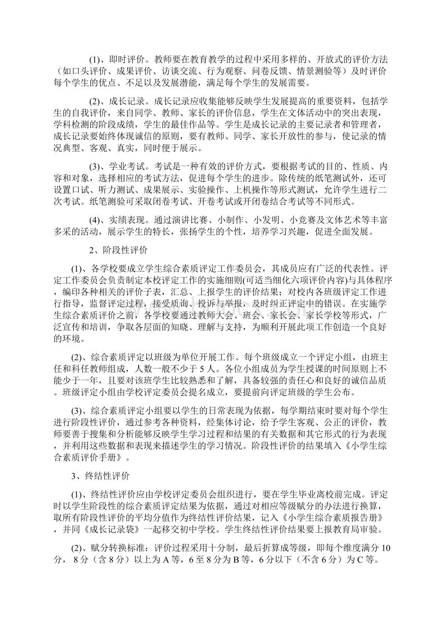 醴陵市小学生综合素质评价实施办法.docx_第2页