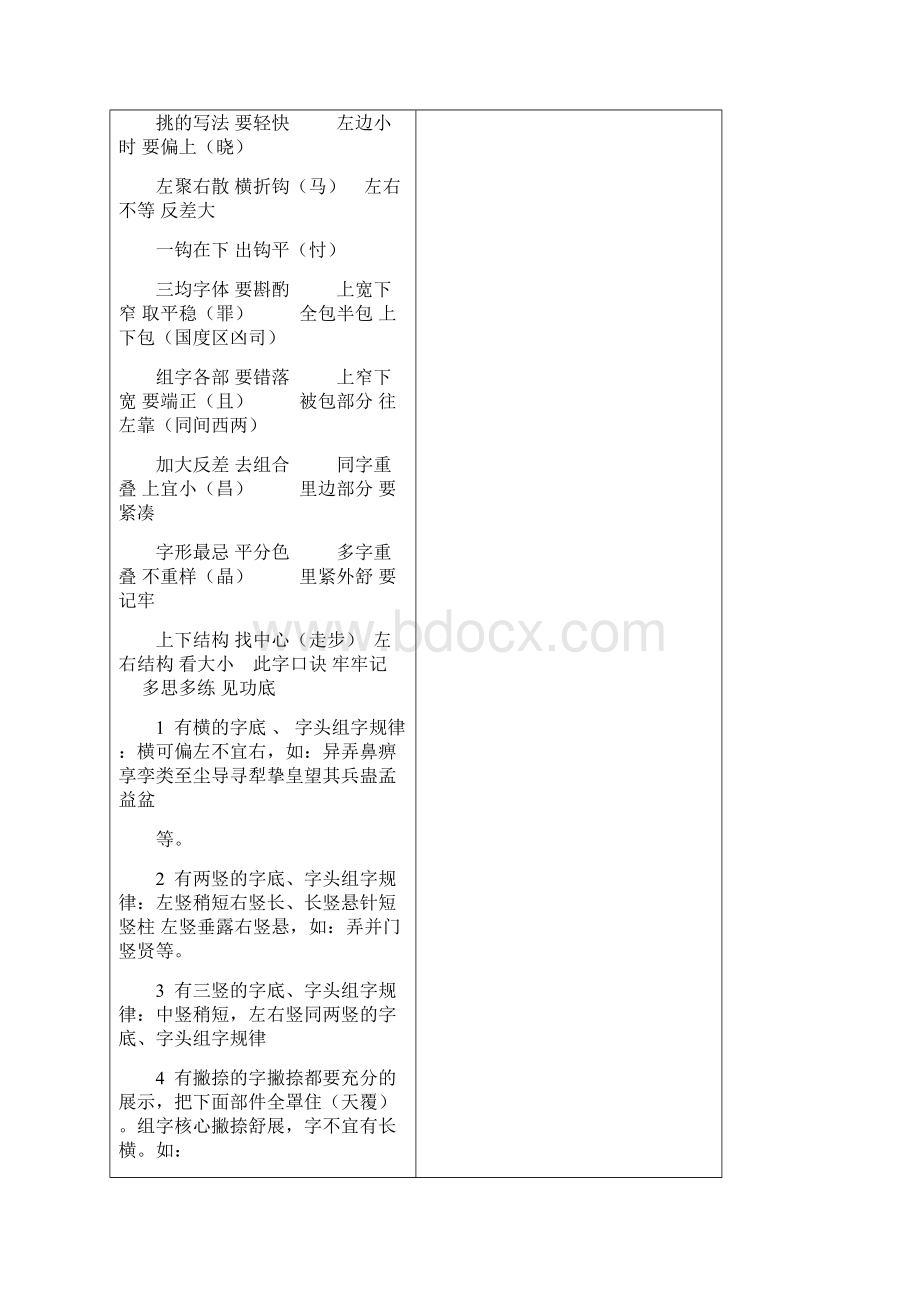 李天生书法组字规律顺口溜硬笔Word下载.docx_第2页