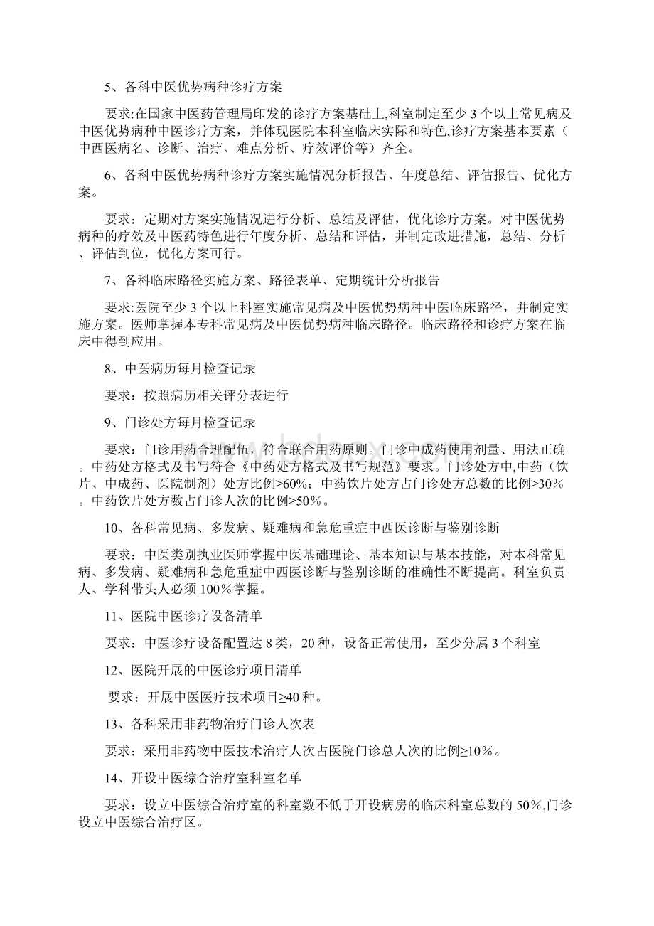 二级中医医院评审细则所需规章制度和材料.docx_第3页