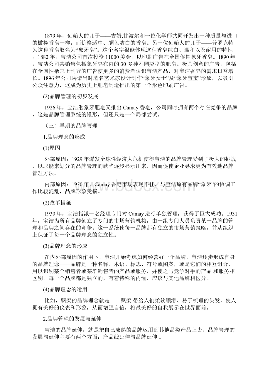 宝洁组织结构经典分析报告文档格式.docx_第2页