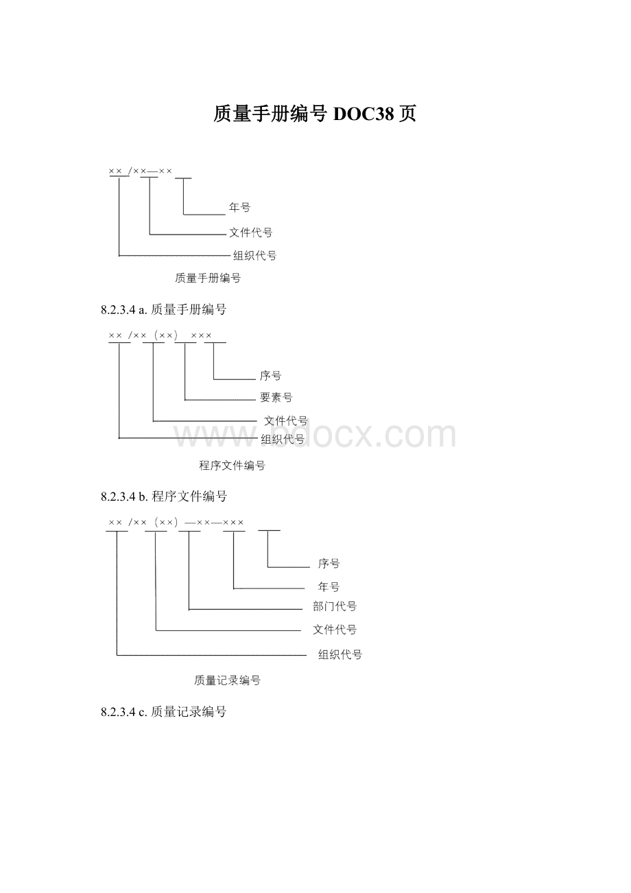 质量手册编号DOC38页Word格式.docx