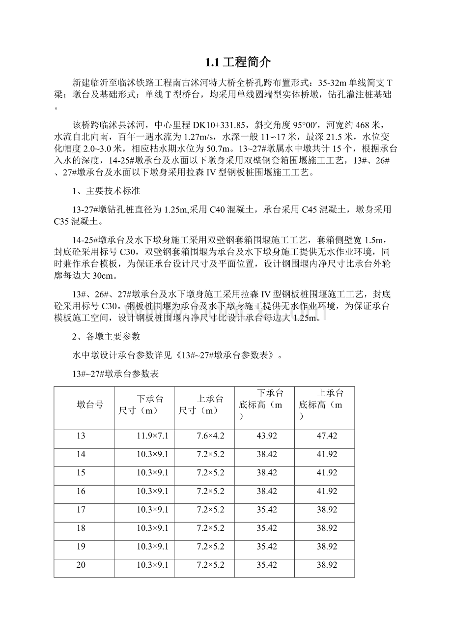 南古沭河特大桥水中墩施工监理实施细则 精品.docx_第2页