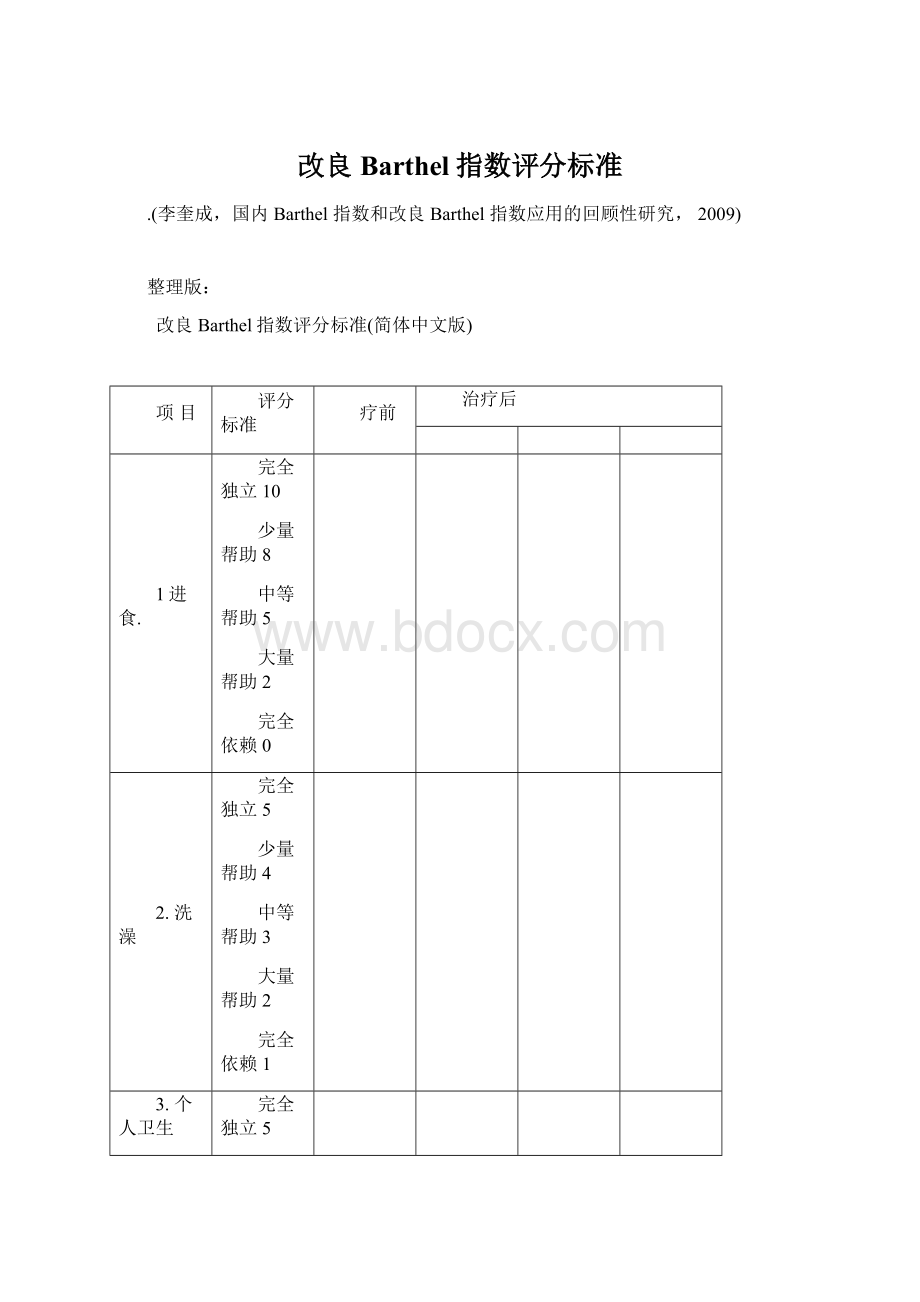 改良Barthel指数评分标准.docx_第1页