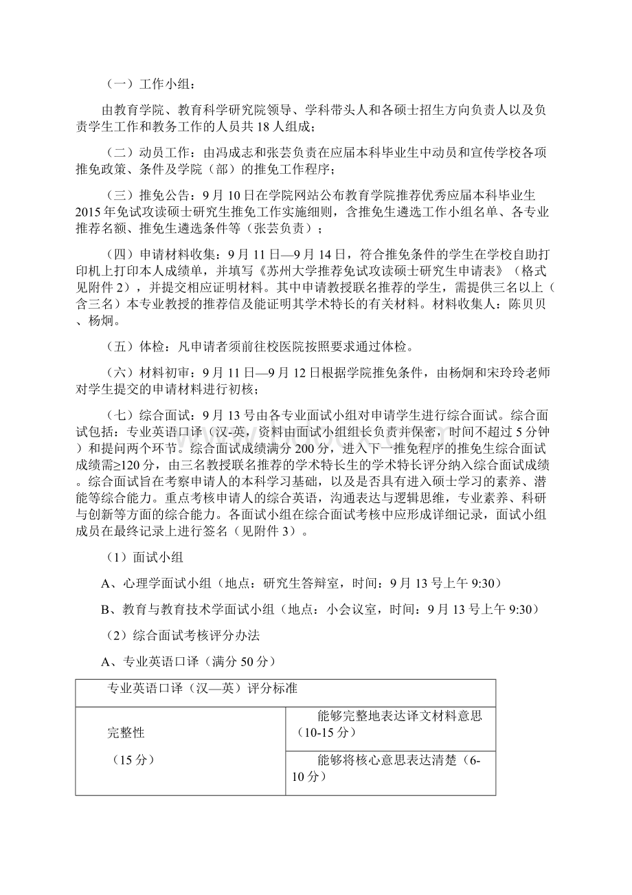 苏州大学教育学院推荐优秀应届本科Word文件下载.docx_第2页