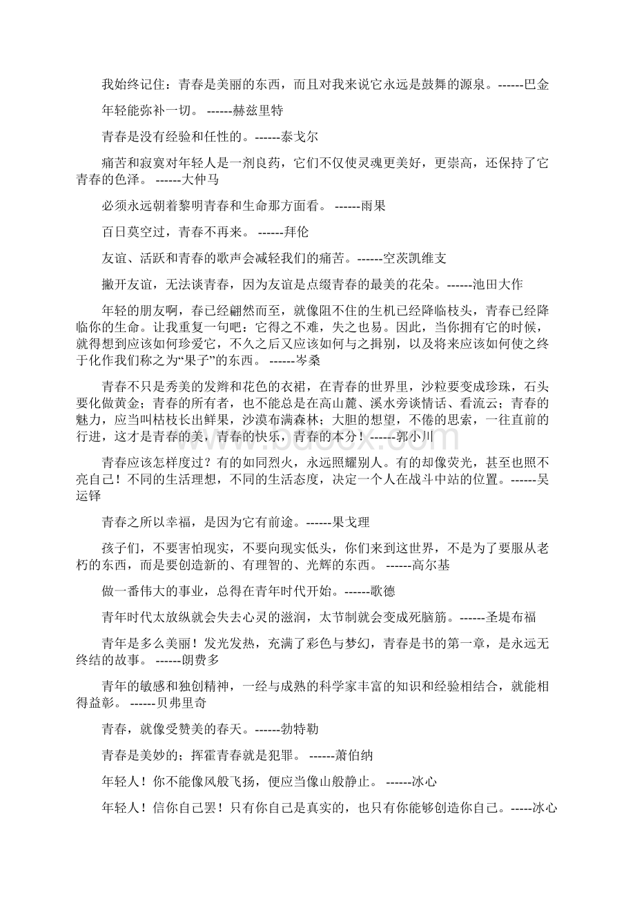 关于年轻的名言.docx_第3页