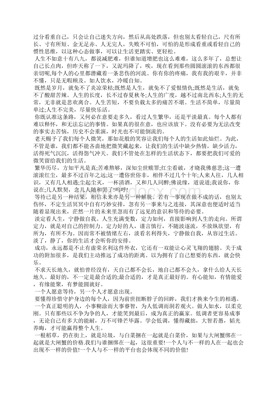 表达人生感悟的心情随笔大全人生感悟Word下载.docx_第2页