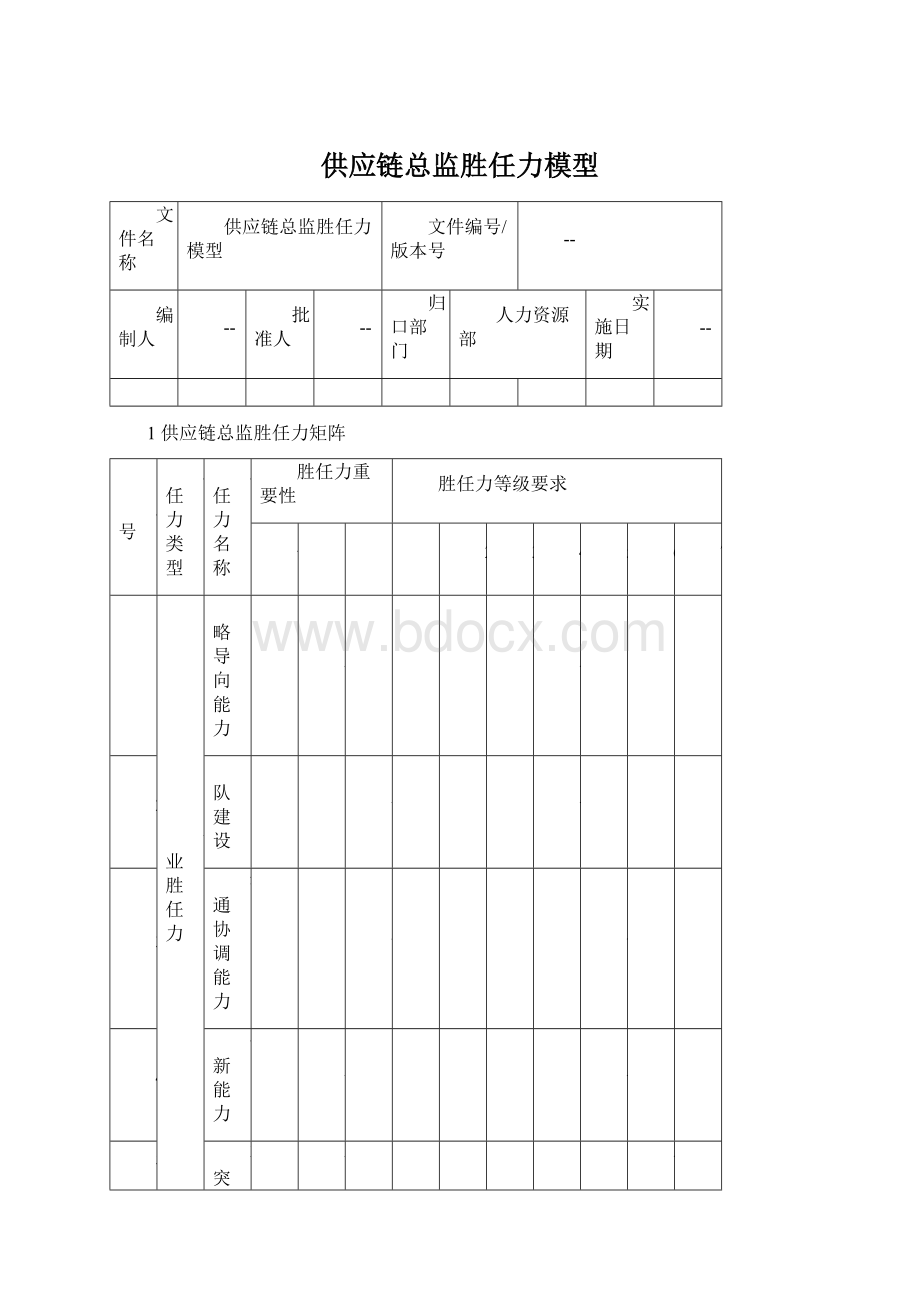 供应链总监胜任力模型文档格式.docx