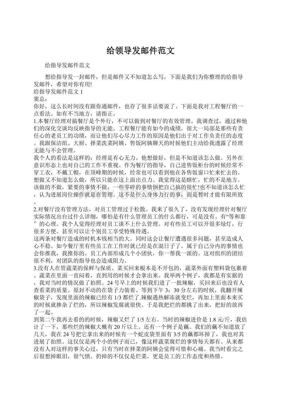 给领导发邮件范文文档格式.docx