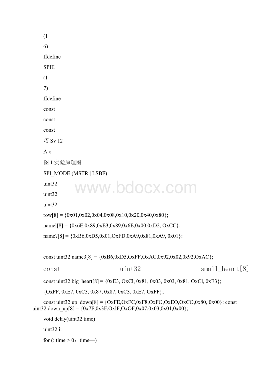 《嵌入式系统原理与应用》实验报告07LED点阵显示.docx_第3页