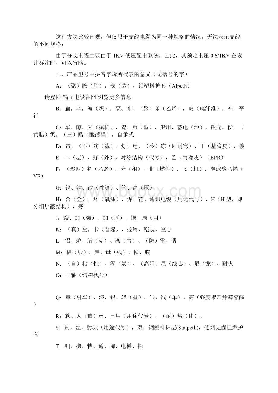 常见电缆型号说明及用途Word下载.docx_第3页