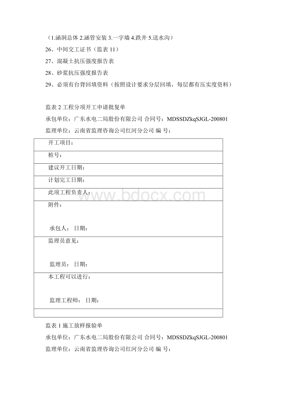 钢筋混凝土预制圆管涵公路质量检查评定表Word格式.docx_第2页